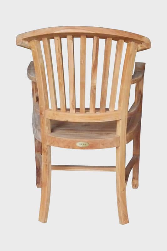 3048 2 - Teak Sessel Ram mit Armlehnen 60x60 cm Höhe 94 cm
