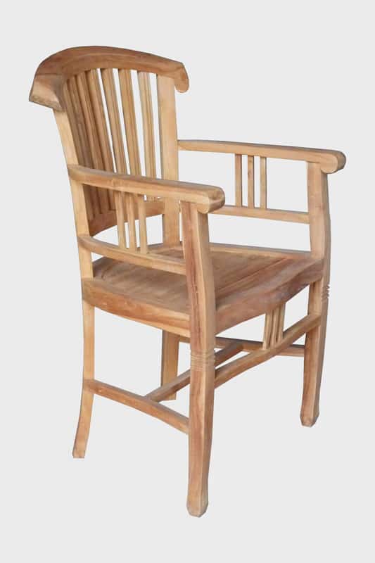 3048 1 - Teak Sessel Ram mit Armlehnen 60x60 cm Höhe 94 cm