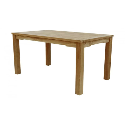 3061 2 400x400 - Teak- Tisch mit 6 cm festen Beinen 120 x 80 cm Höhe 75 cm