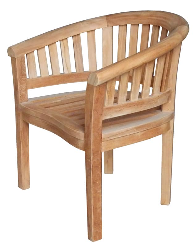 7 2 - Teak Sessel Banane/Erdnuß 78 x 60 cm Höhe 83 cm die Stabilen