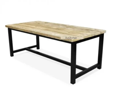 Tisch-mit-Stahlfuesen-H-Form (1)