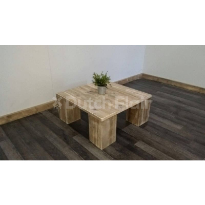 steigerhout salontafel Basic opzij 400x400 - Lounge-Tisch Wangerooge