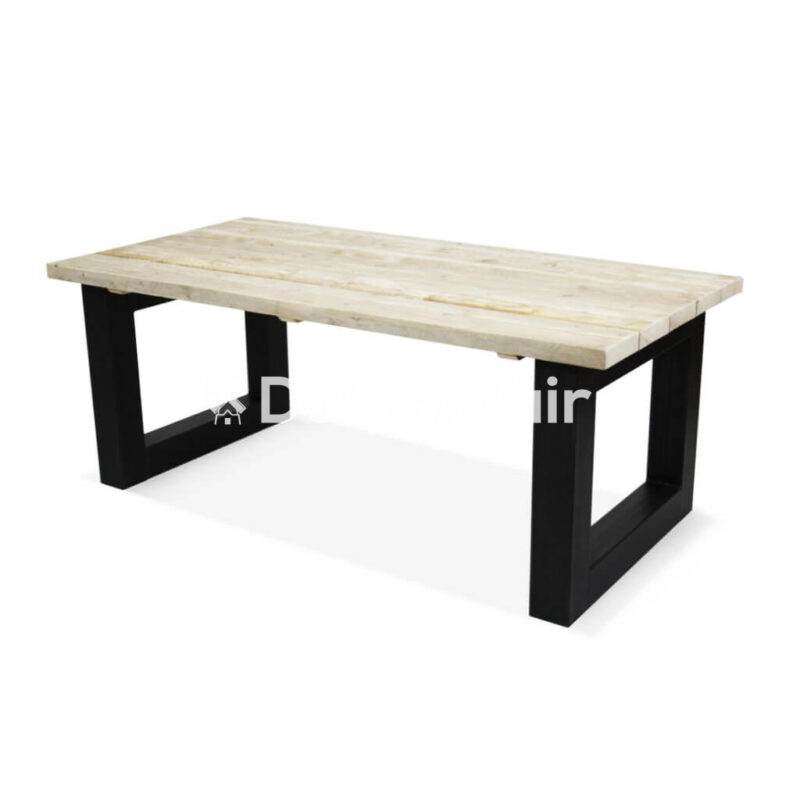 steigerhouten tafel u 12x12 2 800x800 - Tisch mit Stahlfüße Quadrat-Form